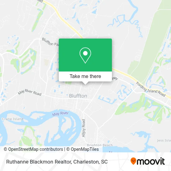Ruthanne Blackmon Realtor map