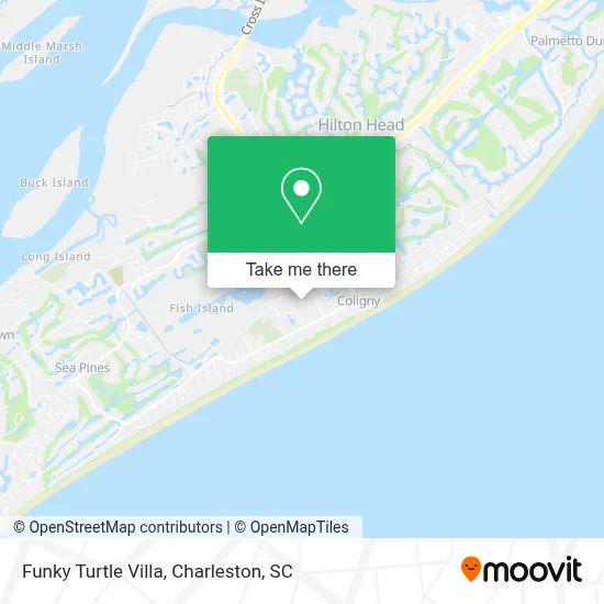 Funky Turtle Villa map