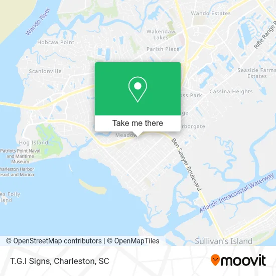 T.G.I Signs map