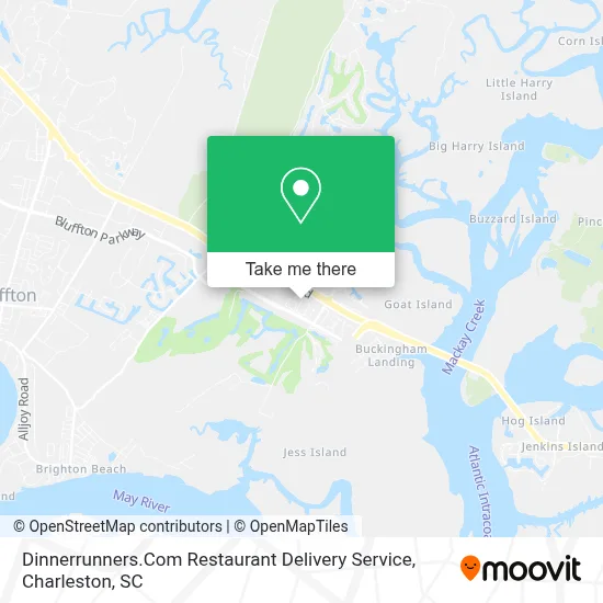 Dinnerrunners.Com Restaurant Delivery Service map