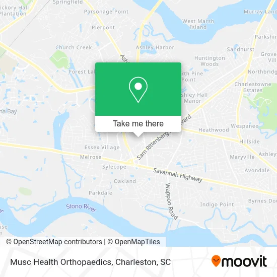Musc Health Orthopaedics map
