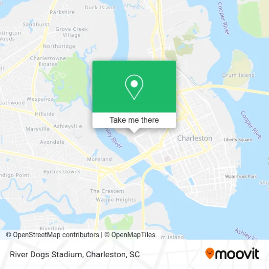 River Dogs Stadium map