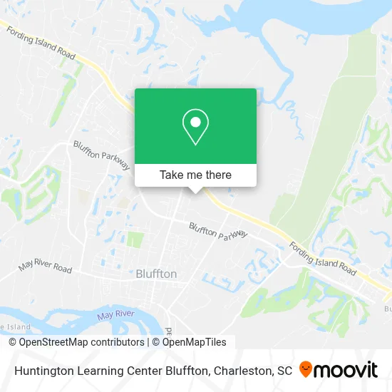 Huntington Learning Center Bluffton map