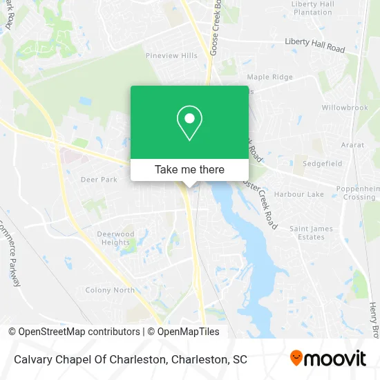 Calvary Chapel Of Charleston map