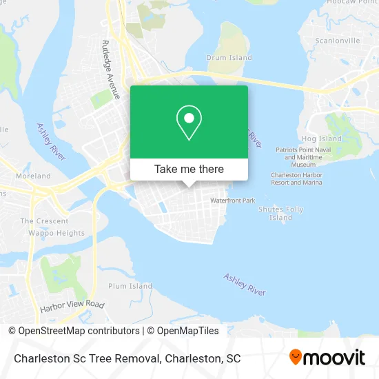 Charleston Sc Tree Removal map