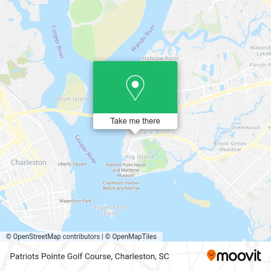 Patriots Pointe Golf Course map