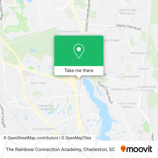 The Rainbow Connection Academy map