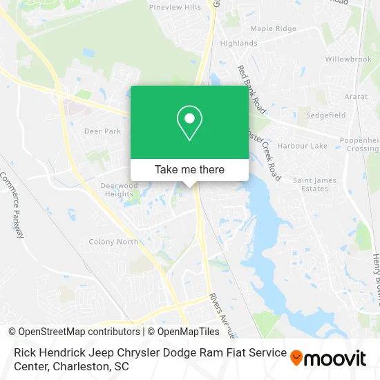 Rick Hendrick Jeep Chrysler Dodge Ram Fiat Service Center map