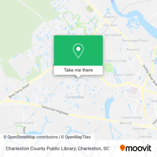 Charleston County Public Library map