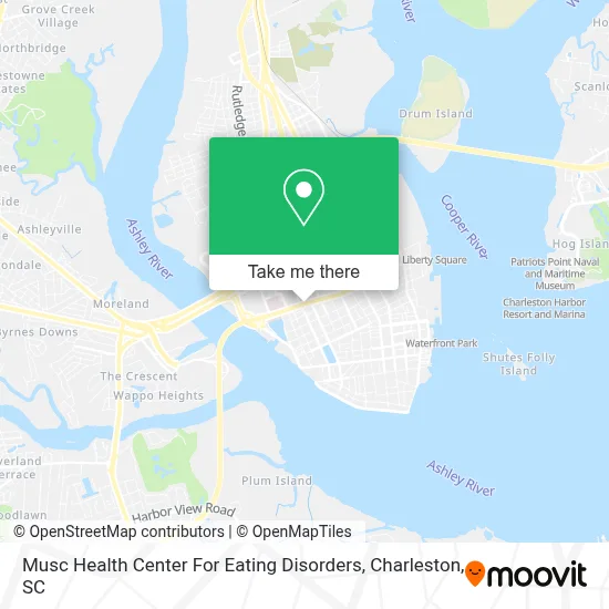 Musc Health Center For Eating Disorders map
