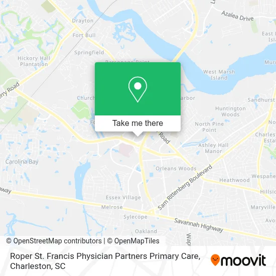 Roper St. Francis Physician Partners Primary Care map