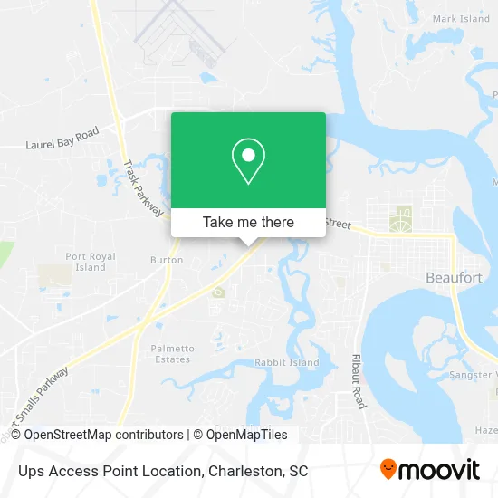 Ups Access Point Location map