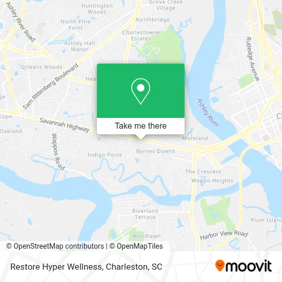 Restore Hyper Wellness map