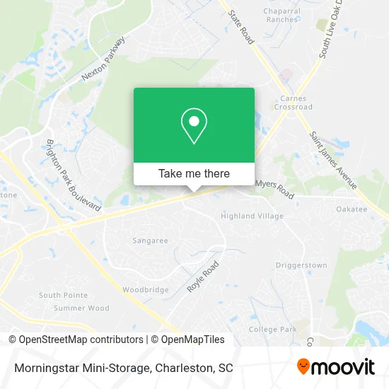 Morningstar Mini-Storage map