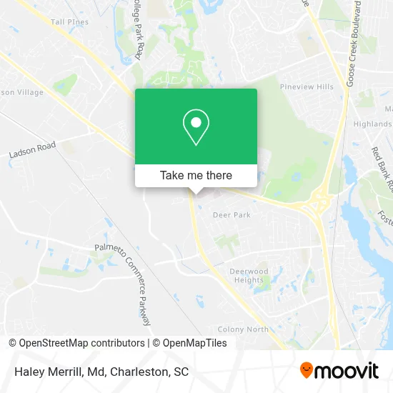 Haley Merrill, Md map