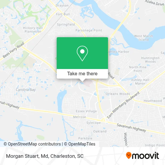 Morgan Stuart, Md map