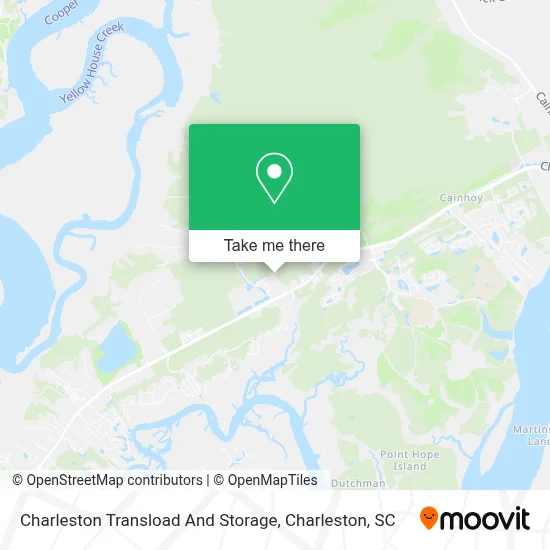 Charleston Transload And Storage map