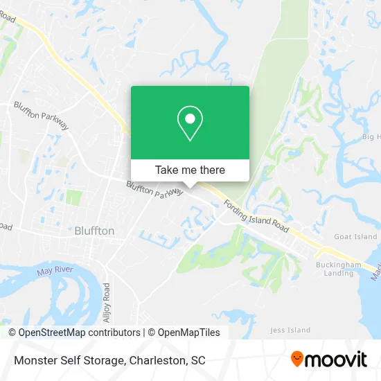 Monster Self Storage map