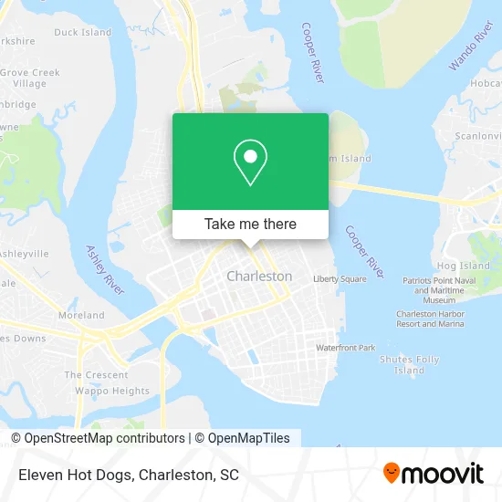 Eleven Hot Dogs map