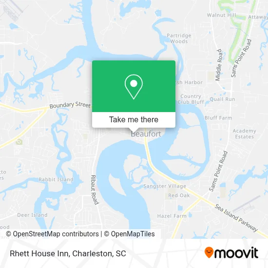 Rhett House Inn map
