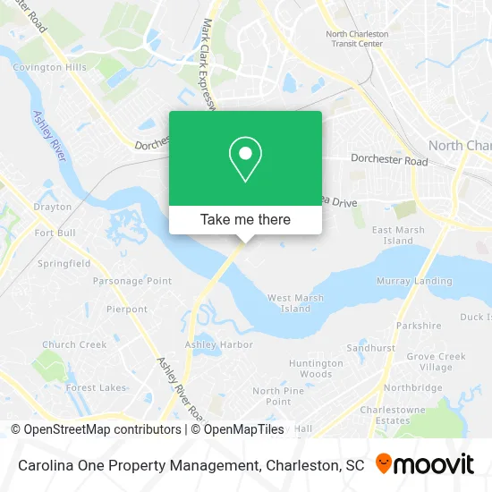 Carolina One Property Management map