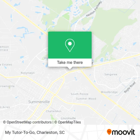 My Tutor-To-Go map