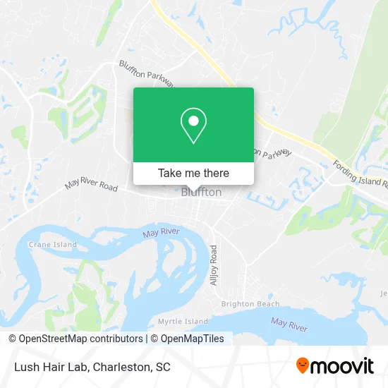 Lush Hair Lab map