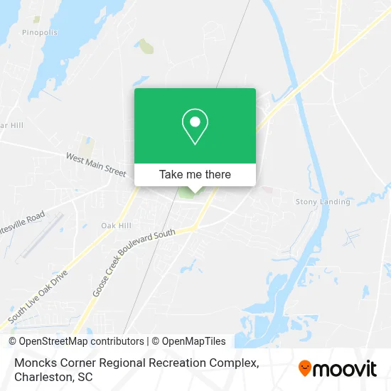 Moncks Corner Regional Recreation Complex map