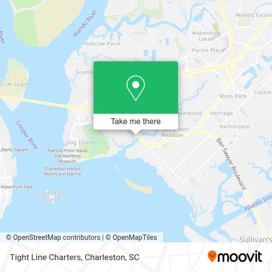Tight Line Charters map