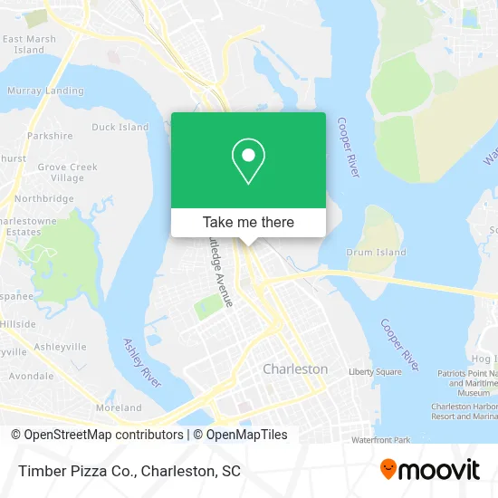 Timber Pizza Co. map