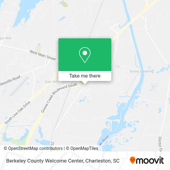 Berkeley County Welcome Center map