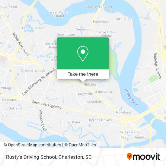 Rusty's Driving School map