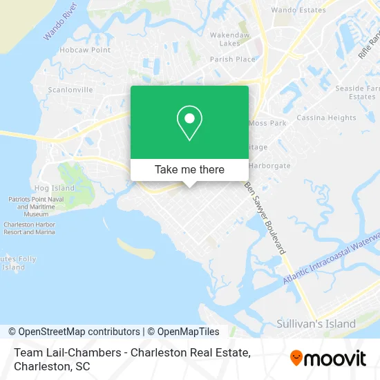 Team Lail-Chambers - Charleston Real Estate map
