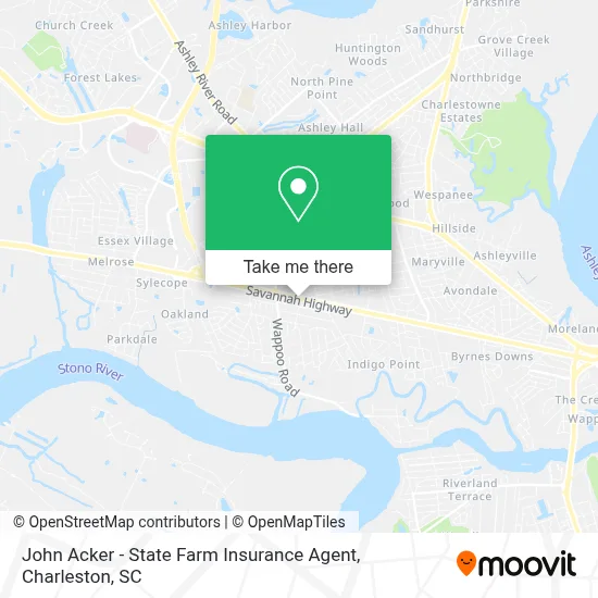 John Acker - State Farm Insurance Agent map