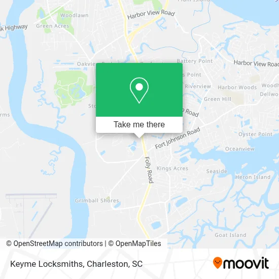 Keyme Locksmiths map