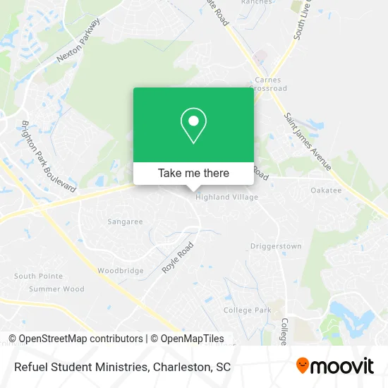 Refuel Student Ministries map