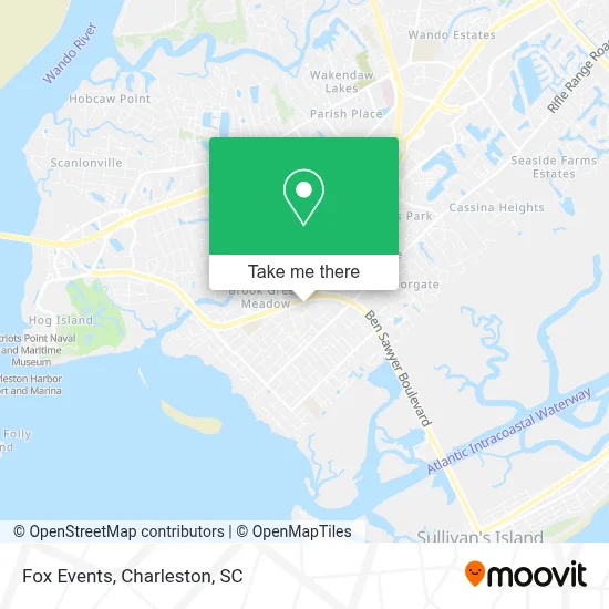 Fox Events map