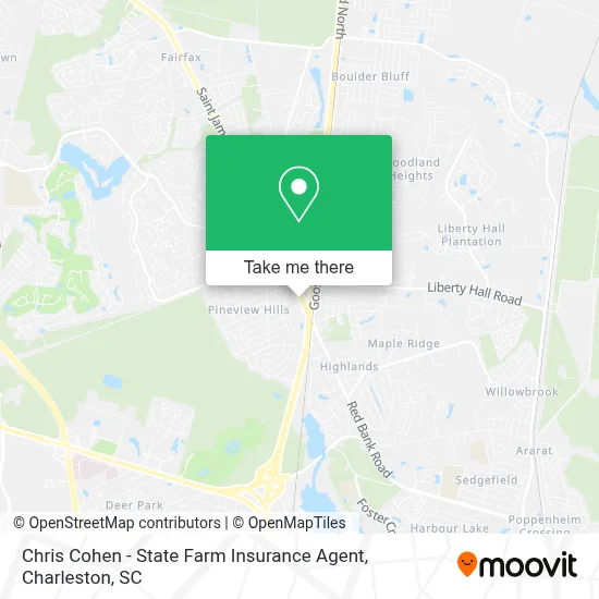 Chris Cohen - State Farm Insurance Agent map