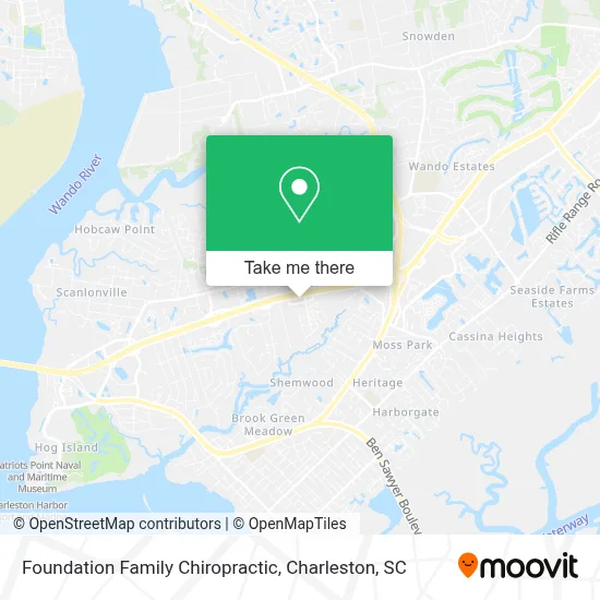 Foundation Family Chiropractic map