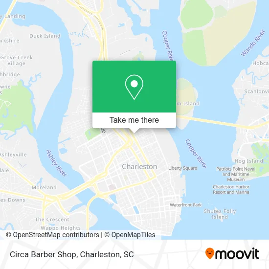 Circa Barber Shop map