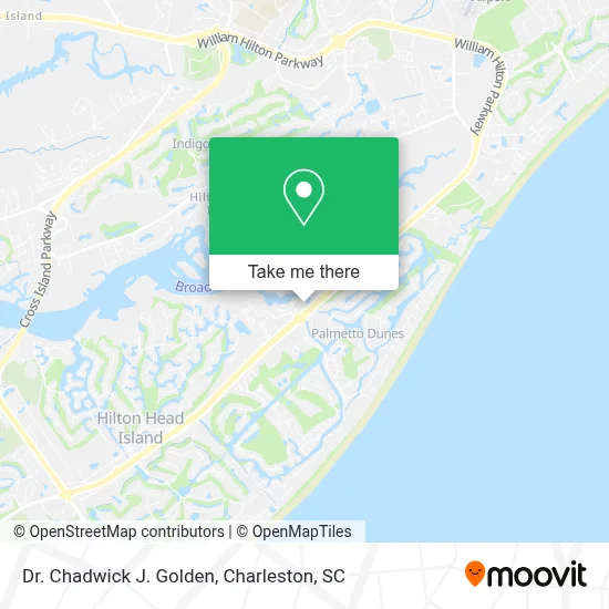 Dr. Chadwick J. Golden map