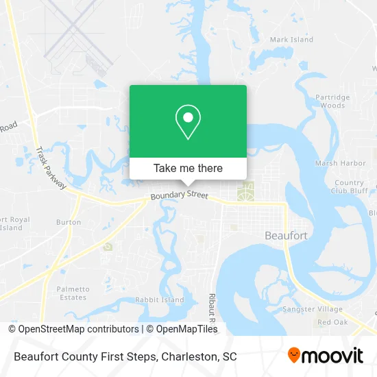 Beaufort County First Steps map