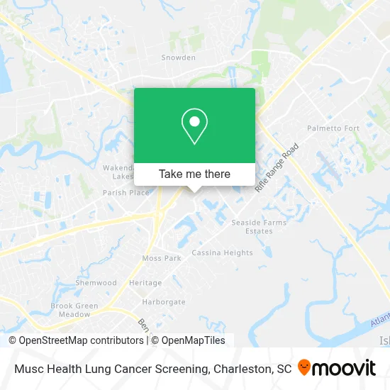 Musc Health Lung Cancer Screening map