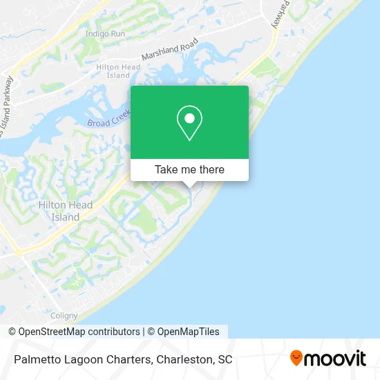 Palmetto Lagoon Charters map