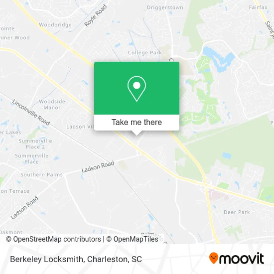 Berkeley Locksmith map