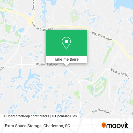 Extra Space Storage map