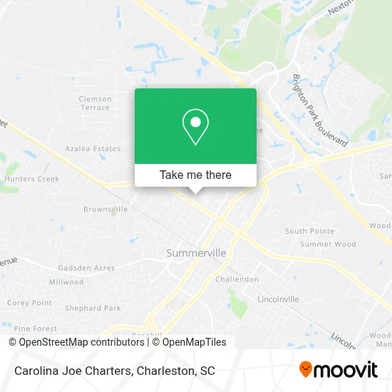 Carolina Joe Charters map