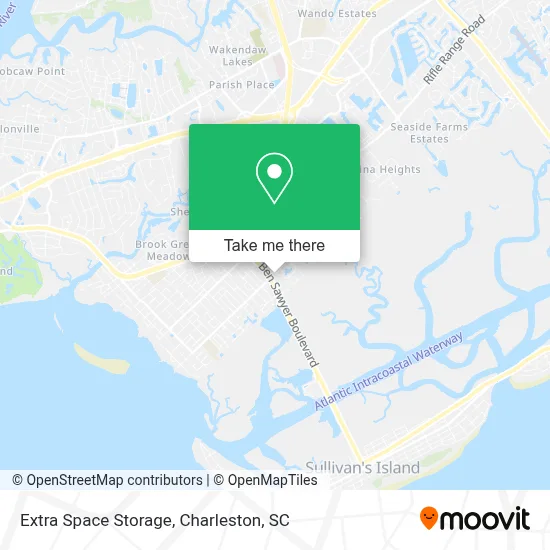 Extra Space Storage map