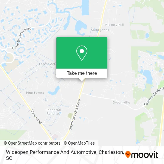 Wideopen Performance And Automotive map