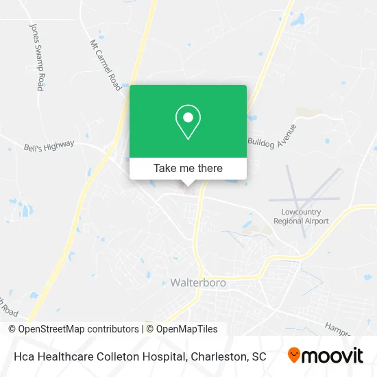 Hca Healthcare Colleton Hospital map